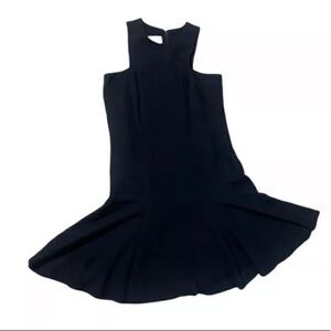 YOUNG EDWARDIAN VINTAGE 1970s WOMENS SIZE SMALL BLACK MINI COCKTAIL DRESS